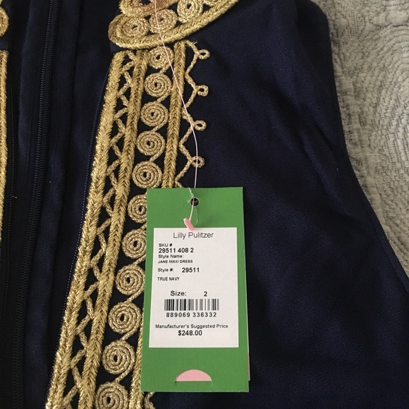 NWT Jane Maxi Dress Sz 2 - Picture 3 of 4